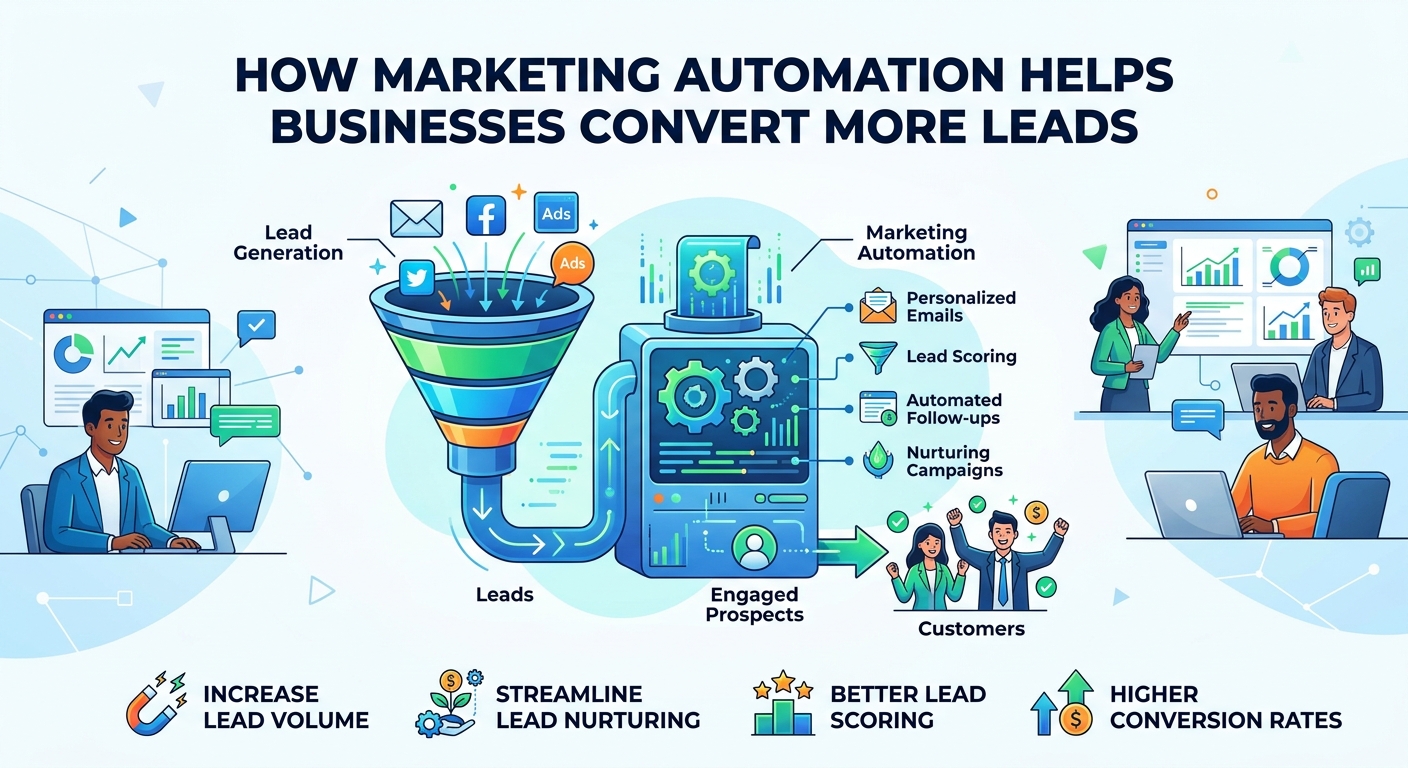 How Marketing Automation Helps Businesses Convert More Leads