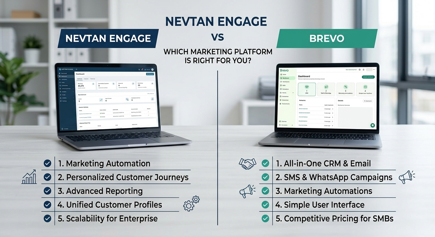 Nevtan Engage vs Brevo: A Comprehensive Comparison for Your Marketing Needs