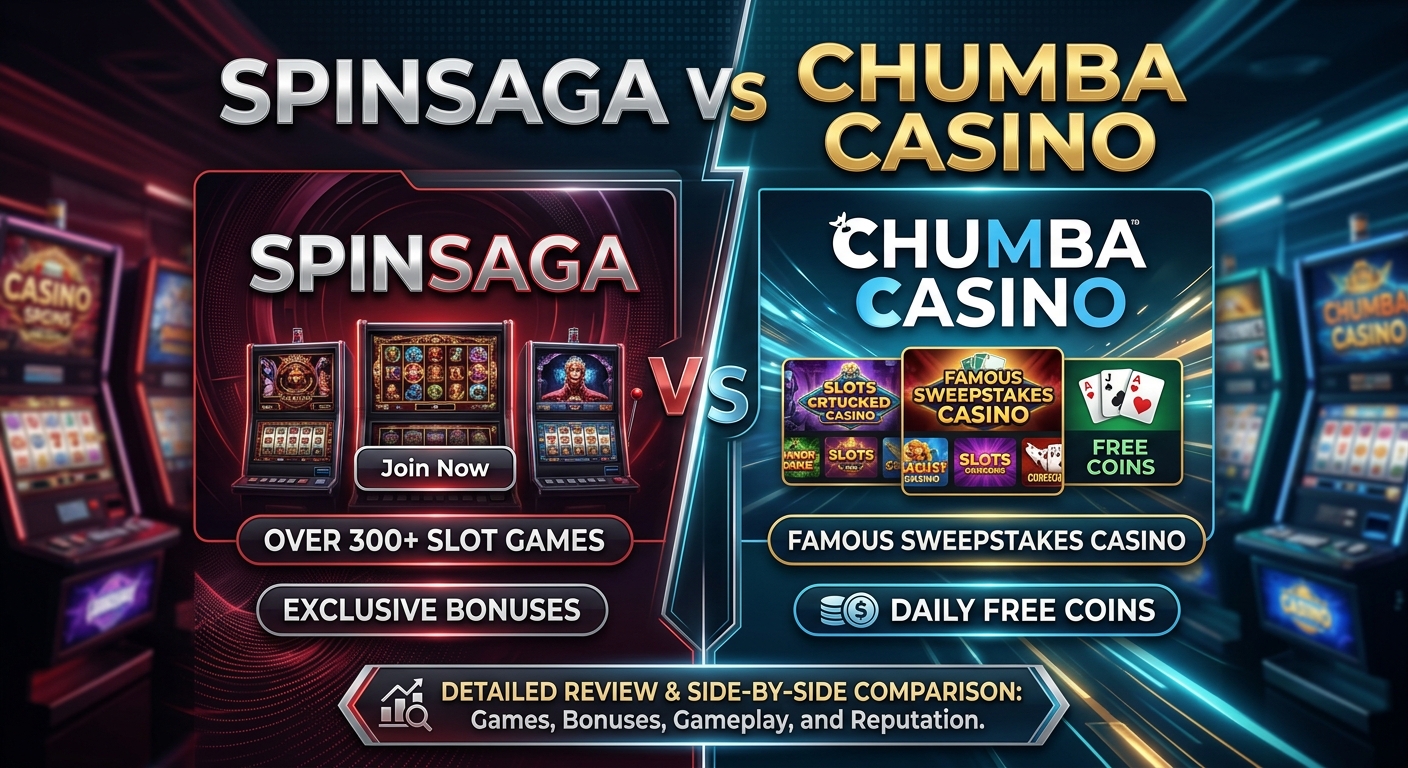 SpinSaga vs Chumba Casino: 2026 Full Comparison