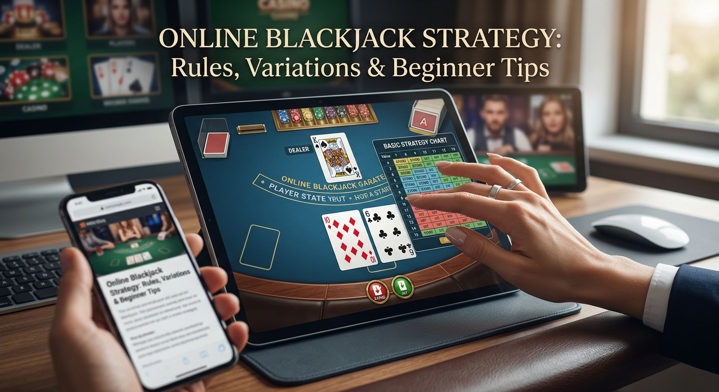 Online Blackjack Strategy: Rules, Variations & Beginner Tips