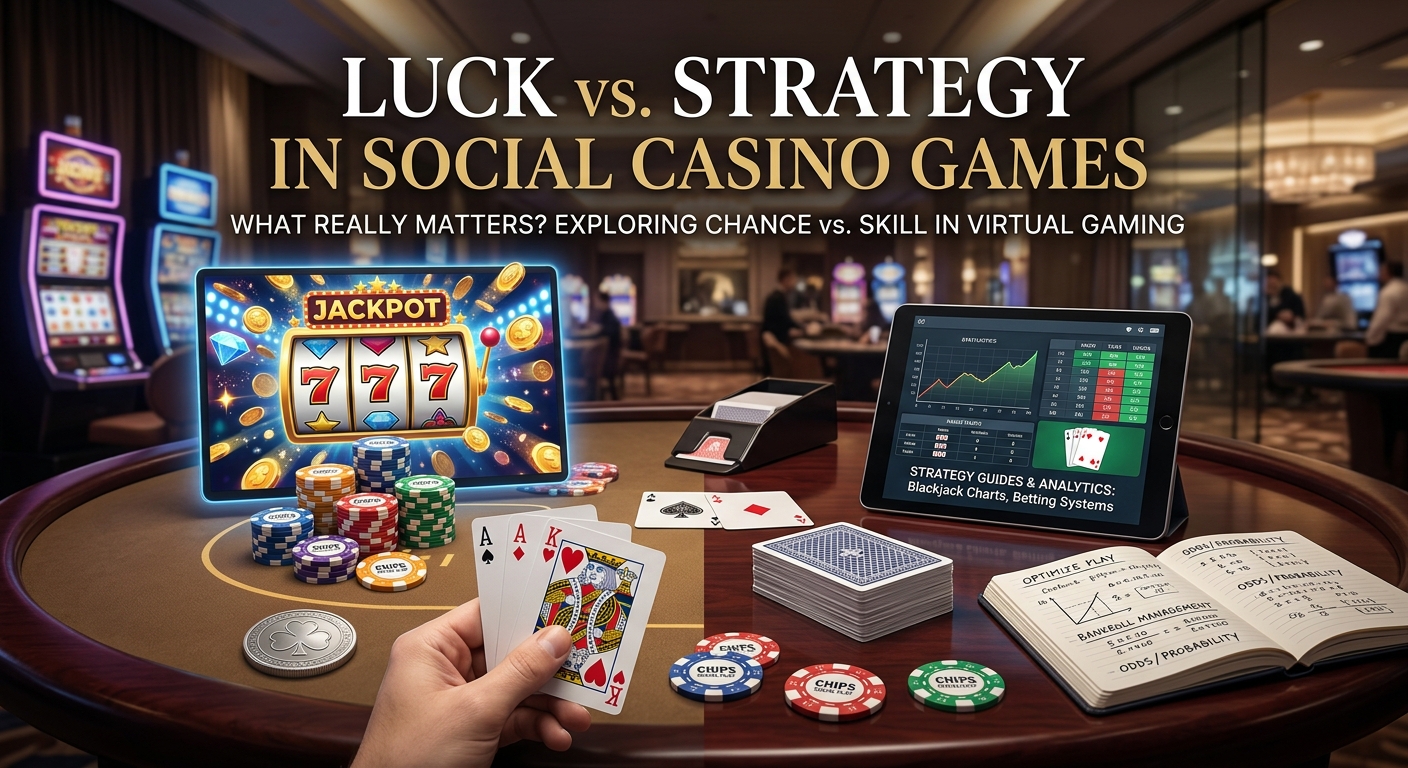 Luck vs. Strategy in Social Casino Games: What Really Matters?